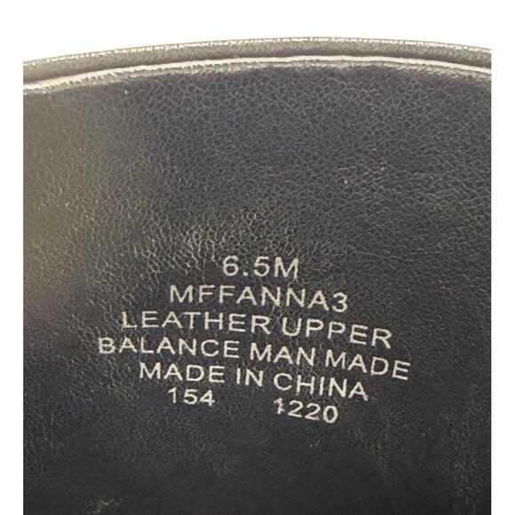 Mark Fisher Square Toe Mule Clog Womens Sz 6.5 Black Leather Chunky Heel Slip On - Picture 9 of 10